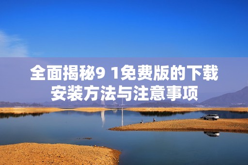全面揭秘9 1免费版的下载安装方法与注意事项