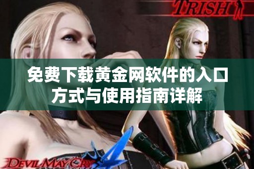 免费下载黄金网软件的入口方式与使用指南详解