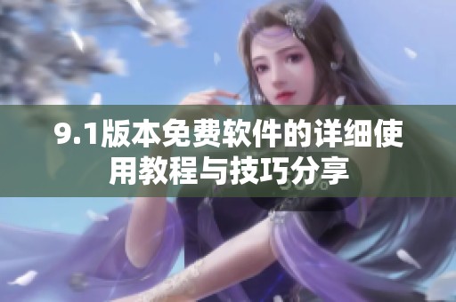 9.1版本免费软件的详细使用教程与技巧分享