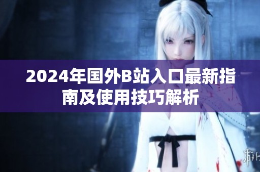 2024年国外B站入口最新指南及使用技巧解析