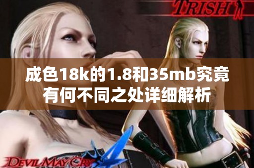 成色18k的1.8和35mb究竟有何不同之处详细解析