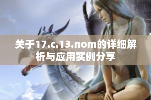 关于17.c.13.nom的详细解析与应用实例分享