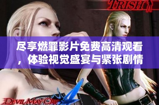 尽享燃罪影片免费高清观看，体验视觉盛宴与紧张剧情