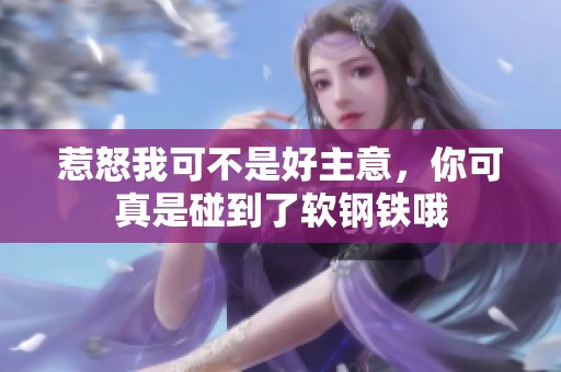 惹怒我可不是好主意，你可真是碰到了软钢铁哦