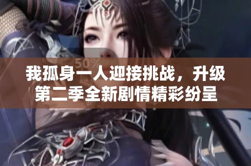 我孤身一人迎接挑战，升级第二季全新剧情精彩纷呈
